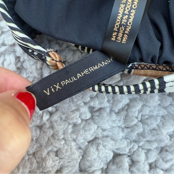 Vix Paula Hermanny Striped Bikini Top - Picture 3 of 5